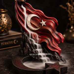 Türk Bayrağı tütsülük kalıbı 15 cm