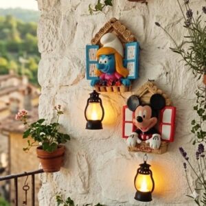 Pencereli Miki Mouse duvar süsü kalıbı