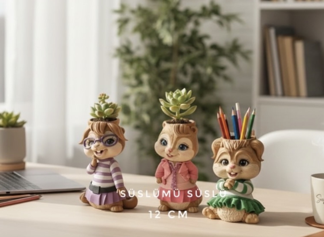 3lü Alvin Kız Arkadaşları Kalıbı