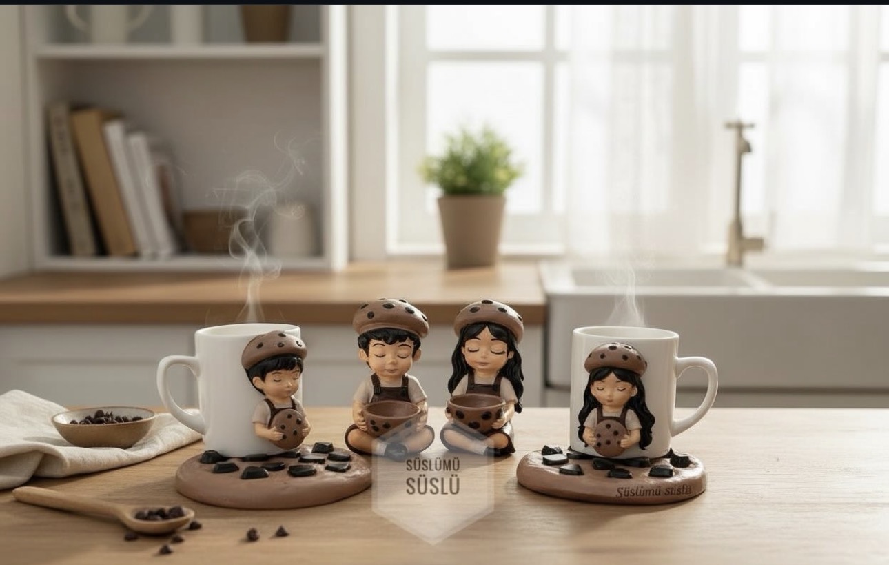Kurabiye çocuk sunum set kalıbı