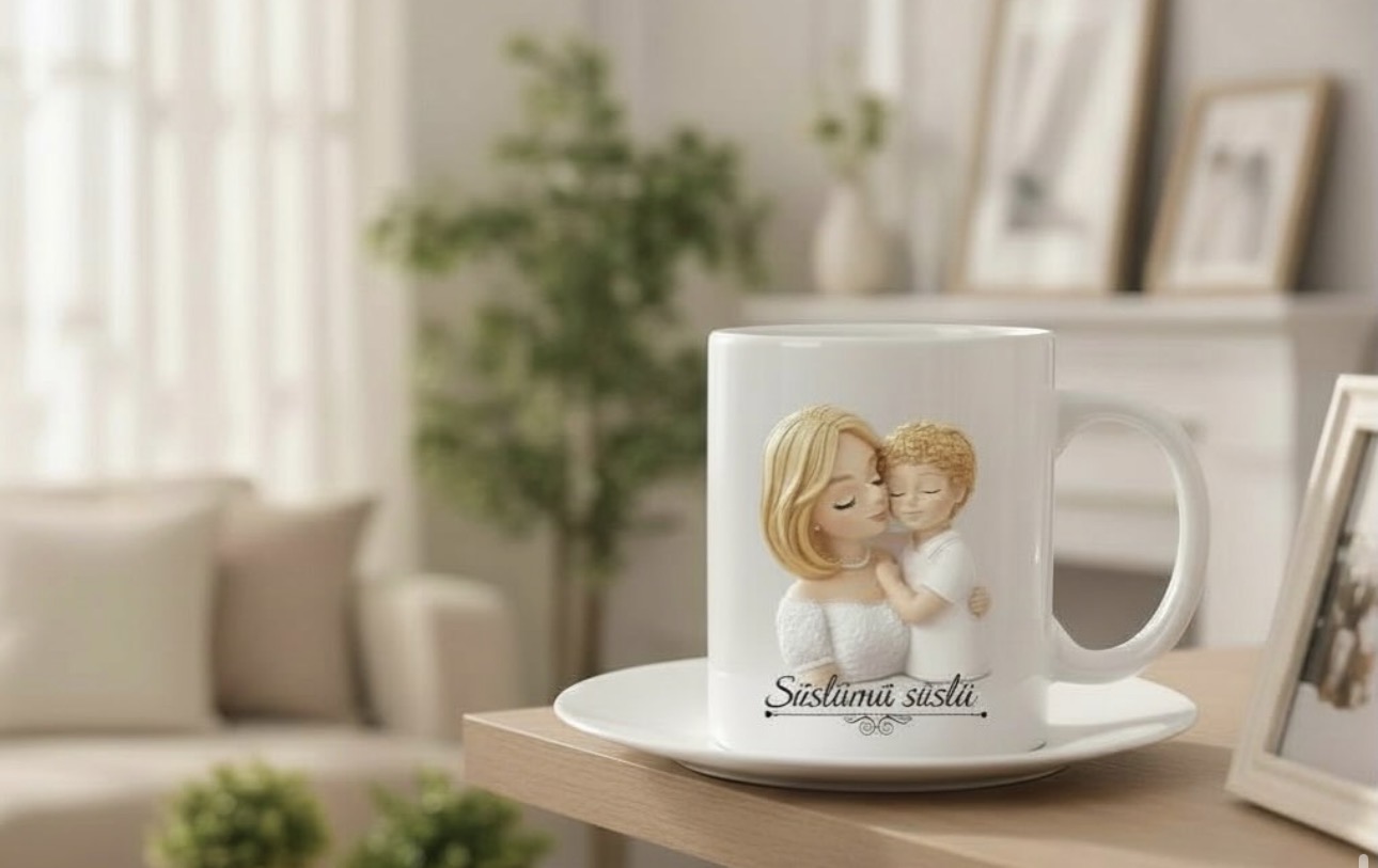 Anne oğlan magnet kalıbı
