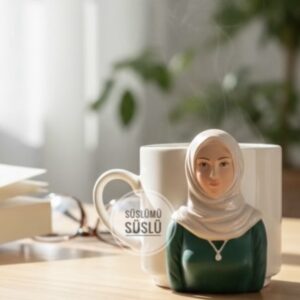 Tesettürlü kadın magnet kalıbı