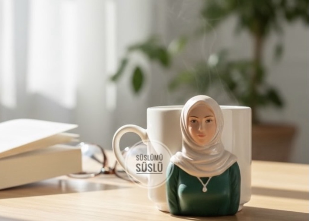Tesettürlü kadın magnet kalıbı