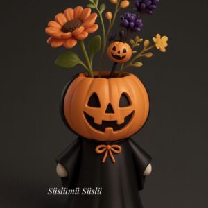 Halloween Kabak vazo kalıbı