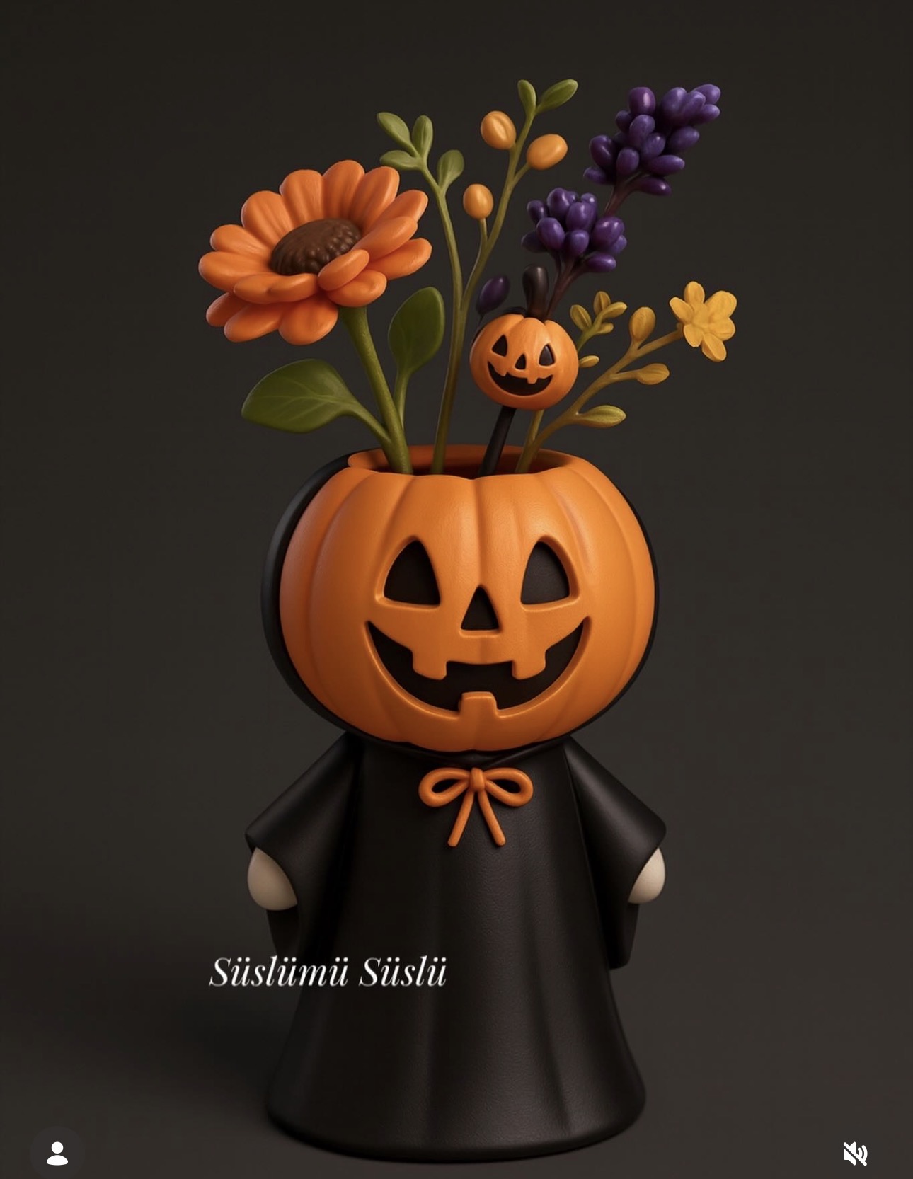 Halloween Kabak vazo kalıbı