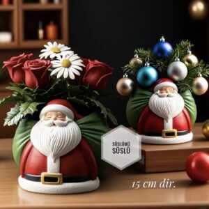 Noel baba saksı kalıbı