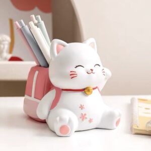 Çantalı kedi kalemlik kalıbı