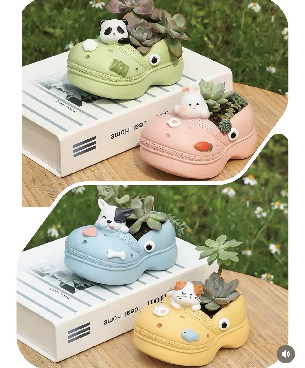 4lü Sevimli crocs terlik kalıbı