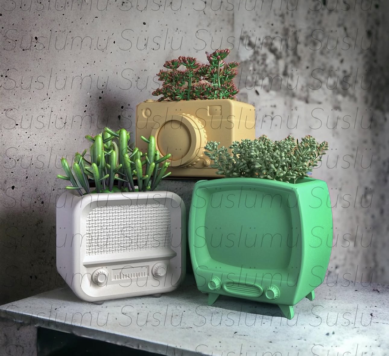 Radyo saksı kalıbı