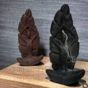 Yoga yapan kadın tütsülük kalıbı