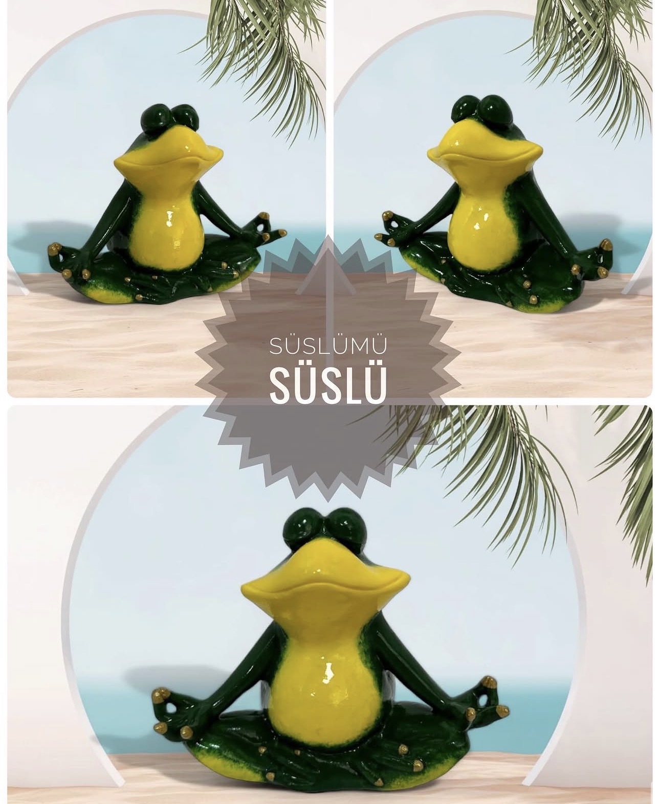 Yoga yapan kurbağa kalıbı2