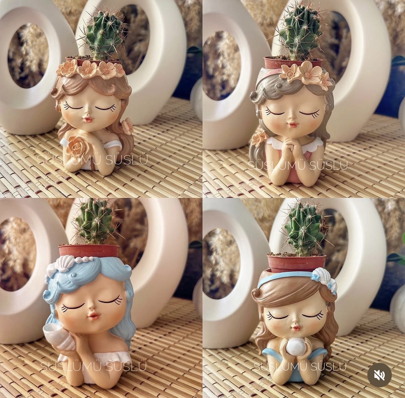 Küçük boy ada kız saksı kalıbı