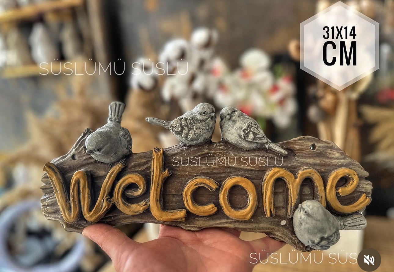 Kuşlu welcome kalıbı