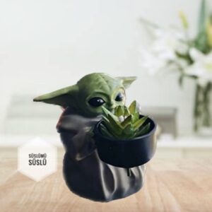 Saksılı Baby yoda kalıbı