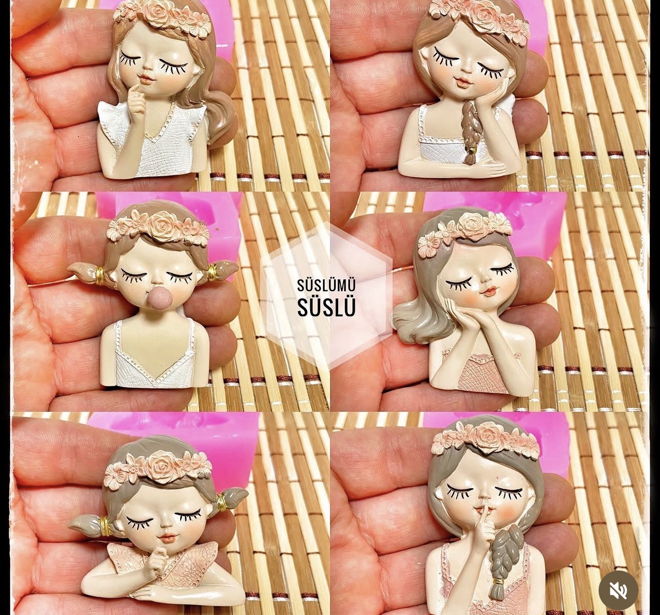 6lı kız magnet kalıbı