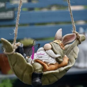 Yaprakta sallanan gnome kalıbı