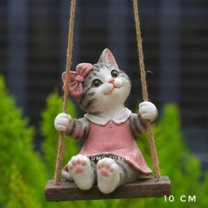 Salıncaklı kedi kız kalıbı