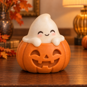 Hallowen hayalet kabak kalıbı