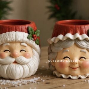 2li Noel Saksı kalıbı