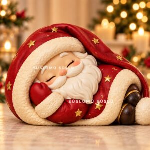 Uyuyan Noel baba kalıbı