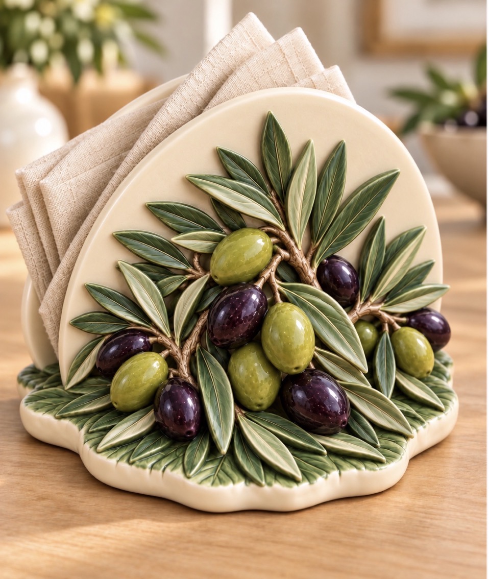 Zeytin peçetelik kalıbı
